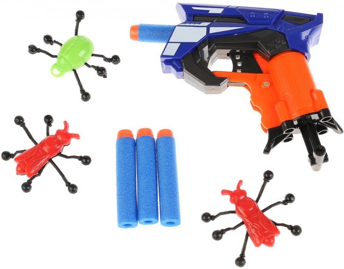 Игрушечное оружие Играем вместе Бластер-тир с мягкими пулями цена и фото