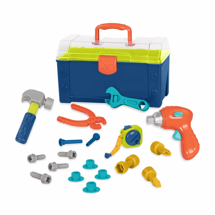 Battat Набор игрушечных строительных инструментов в контейнере