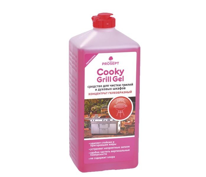 

Prosept Cooky Grill Gel Средство для чистки гриля и духовых шкафов 1 л, Cooky Grill Gel Средство для чистки гриля и духовых шкафов 1 л