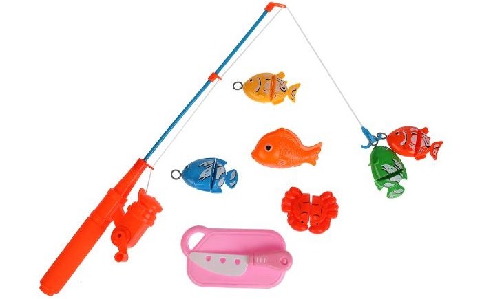 игрушки для ванны играем вместе игра рыбалка три кота k095 h19006 r Игрушки для ванны Играем вместе Игра рыбалка Ми-ми-мишки 2001V068-R