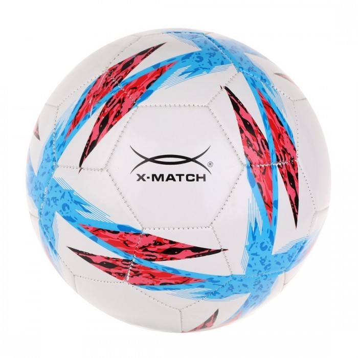 Мячи X-Match Мяч футбольный Крест футбольный мяч размер 5 черный и белый мяч из полиуретана футбольный мяч с иглой для мяча сетка для мяча насос