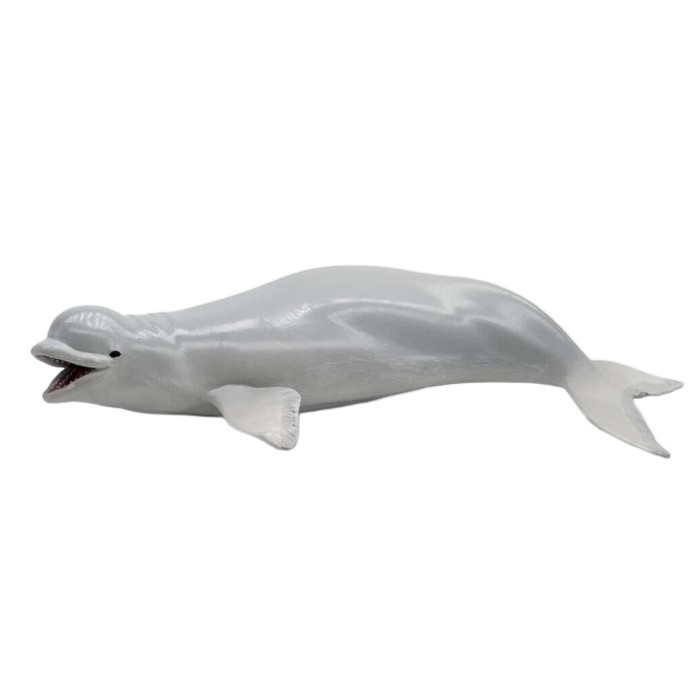 Игровые фигурки Детское время Фигурка - Белуха, белый кит, хвост изогнут фигурка мир морских животных белуха