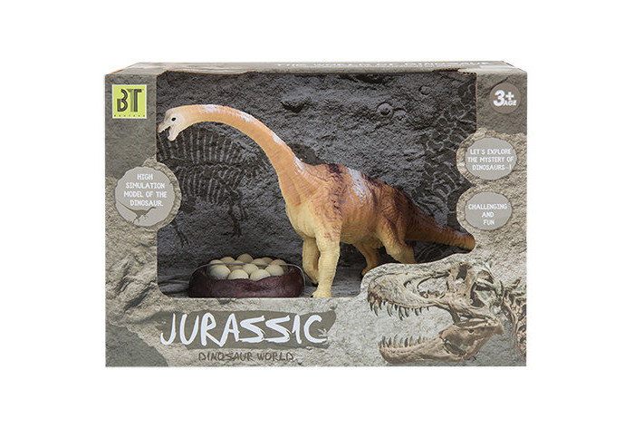Игровые фигурки KiddiePlay Фигурка динозавра Брахиозавр 19 см карнотавр 19 см carnotaurus фигурка игрушка динозавра
