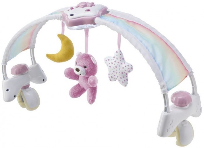 игрушки на дугах chicco игрушка подвеска мягкая хамелеон Игрушки на дугах Chicco Игровая панель Радужное небо