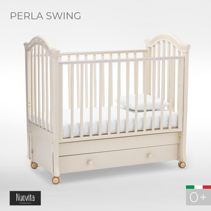 Детские кроватки Nuovita Perla swing (продольный маятник) детские кроватки sweet baby flavio продольный маятник