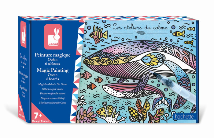 Раскраска Janod Набор для творчества Hachette Волшебный океан рисуем водой игровой набор winx club волшебный трон stella