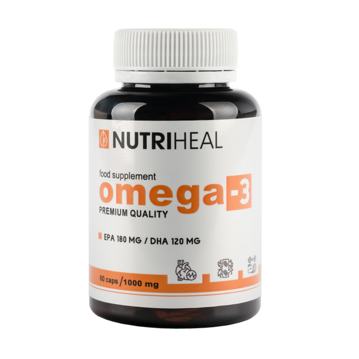 Nutriheal Омега-3 очищенный рыбий жир 60 капсул по 1000 мг