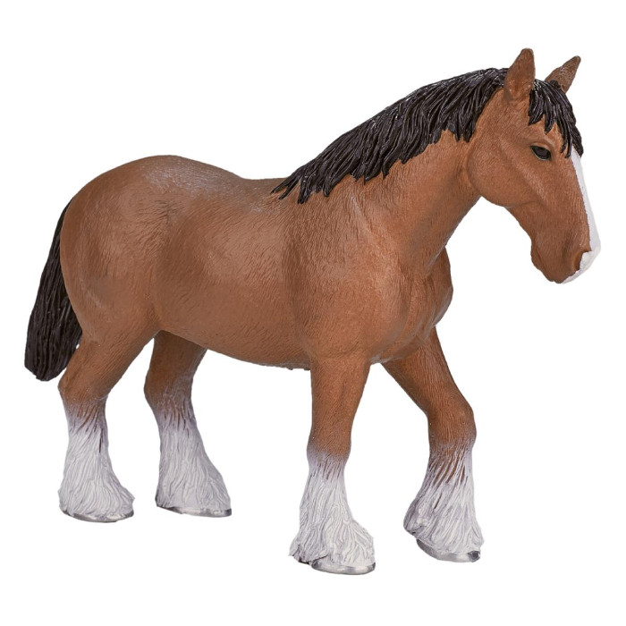Игровые фигурки Konik Лошадь Клейдесдаль игровые фигурки micki набор кукол для домика пеппи и лошадь