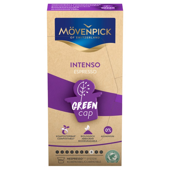 

Movenpick Кофе Espresso Intenso Green Cap 10 капсул по 5.7 г, Кофе Espresso Intenso Green Cap 10 капсул по 5.7 г