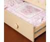Детская кроватка Кубаньлесстрой БИ 555.3 Магнолия продольный маятник - Кубаньлесстрой БИ 05 с ящиком Феррария (белый, слоновая кость, отбеленный)