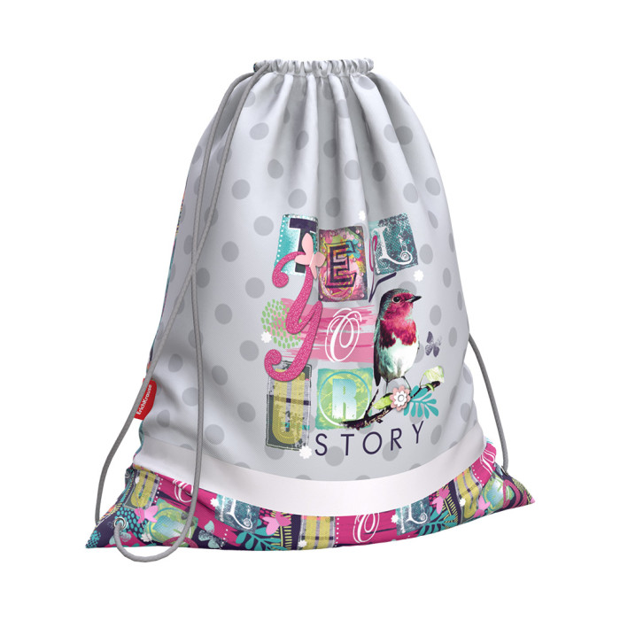 

ErichKrause Мешок для обуви Bird Story 440x365 мм, Мешок для обуви Bird Story 440x365 мм