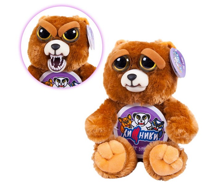 

Мягкая игрушка ABtoys Медведь бурый Хищники 20 см, Медведь бурый Хищники 20 см