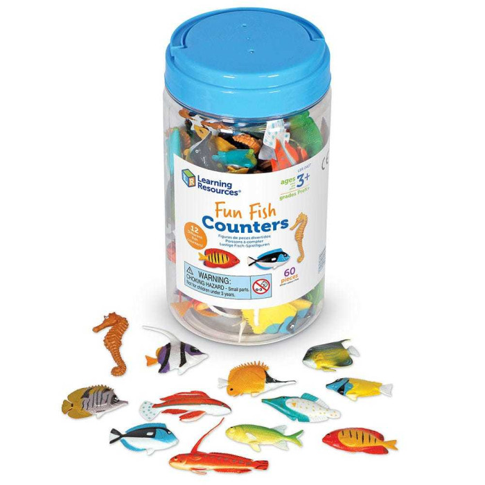 

Learning Resources Игровой набор фигурок Рыбки (60 элементов), Игровой набор фигурок Рыбки (60 элементов)