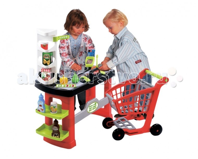 Ролевые игры Ecoiffier Супермаркет с тележкой супермаркет с тележкой smoby 350213
