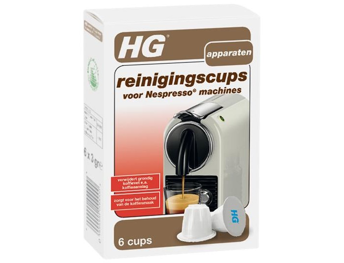 

HG Капсулы для очистки кофемашин Nespresso 6 шт., Капсулы для очистки кофемашин Nespresso 6 шт.