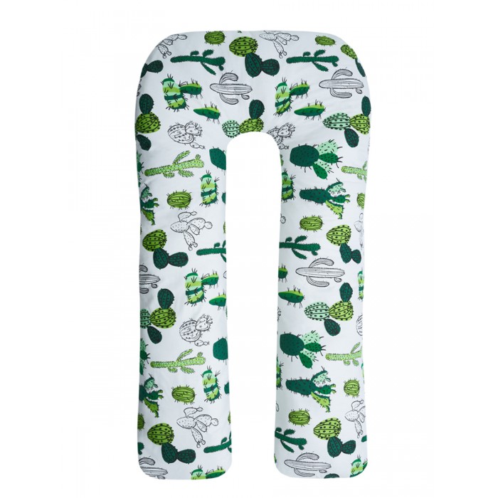 AmaroBaby Наволочка к подушке для беременных U-образная Кактусы 340х35 см