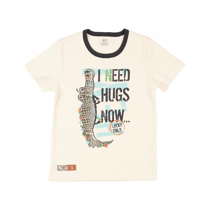 

Lucky Child Футболка короткий рукав Крокодилы I need hugs now, Футболка короткий рукав Крокодилы I need hugs now