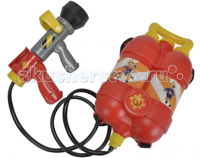 Simba Пожарный Сэм Водный пистолет с рюкзаком 23 см - Акушерство.Ru