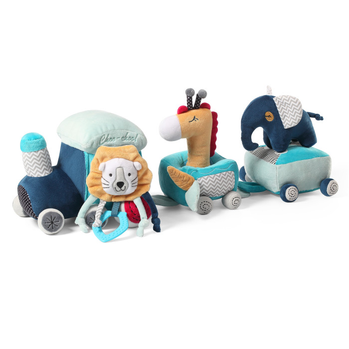 Развивающая игрушка BabyOno Многофункциональная Safari Train подвесная игрушка babyono развивающая слоненок ethan