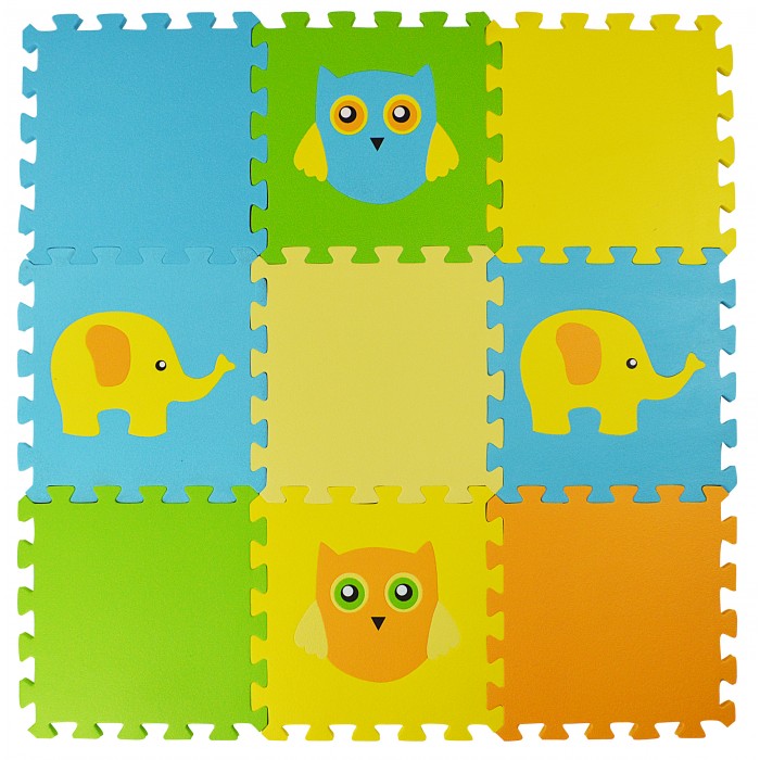 

Игровой коврик Forest kids пазл Elephant and Owl 9 деталей 30х30х1,5 см, пазл Elephant and Owl 9 деталей 30х30х1,5 см