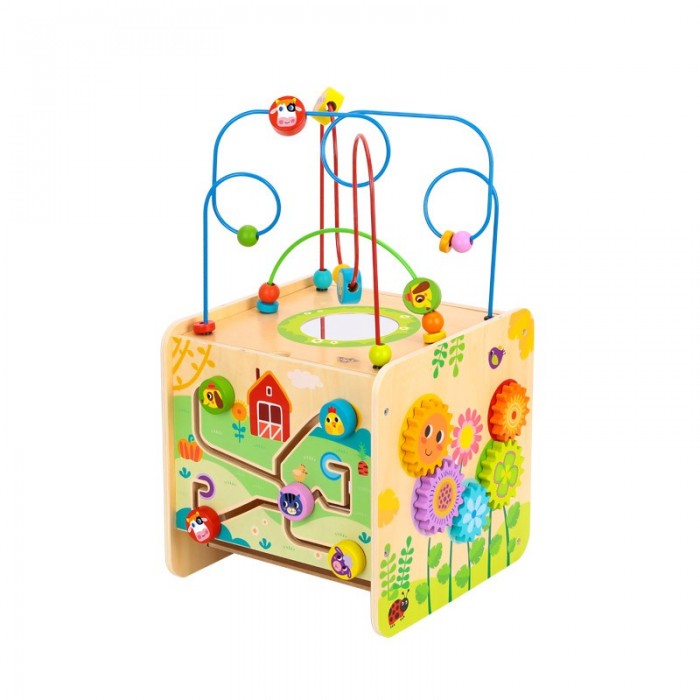 Деревянные игрушки Tooky Toy Игровой куб Ферма