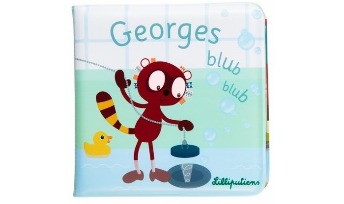 Игрушки для ванны Lilliputiens Книжка для ванны Лемур Джордж