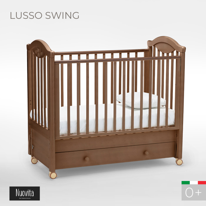 детские кроватки nuovita fasto swing маятник продольный Детские кроватки Nuovita Lusso swing маятник продольный