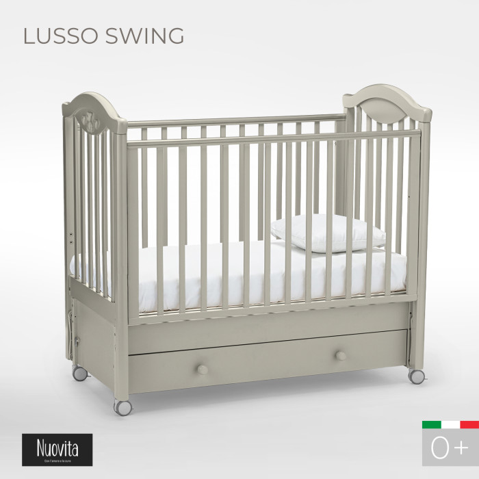 Детские кроватки Nuovita Lusso swing маятник продольный цена и фото