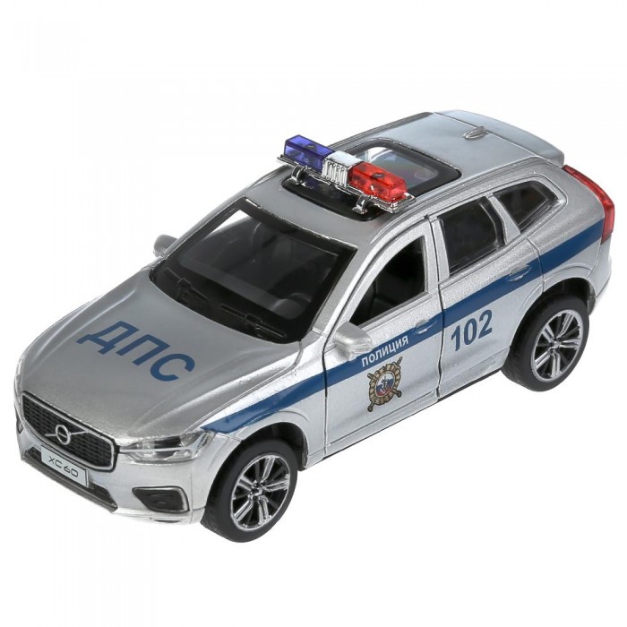 Машины Технопарк Машина металлическая Volvo XC60 R-desing Полиция технопарк машина спорткар полиция 16 5 см свет звук пластик 1911а064 r с 3 лет
