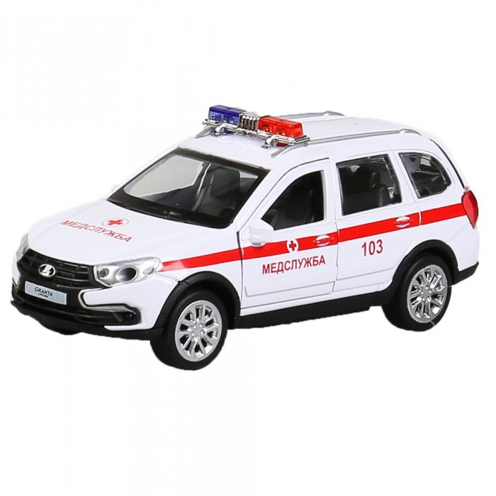 Технопарк Машина металлическая Lada Granta Cross 2019 Скорая технопарк машина металлическая lada granta полиция 12 см
