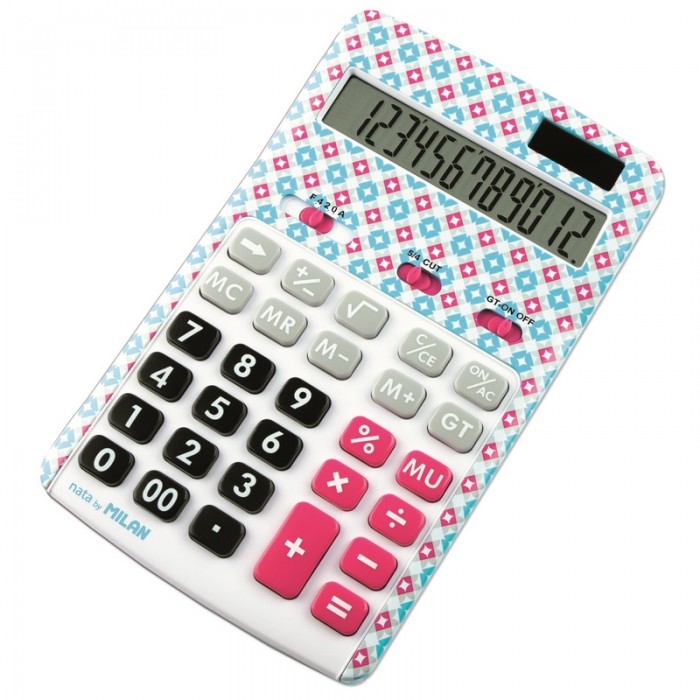 Milan Калькулятор настольный Компактный 12 разрядов калькулятор настольный citizen cdc 80bkwb 8 разрядный 109 х 135 х 25 мм двойное питание