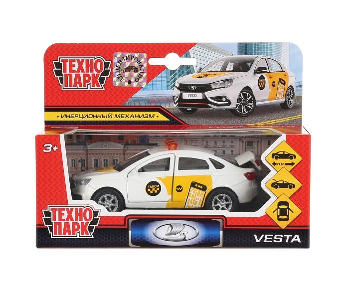 

Технопарк Инерционная машина Lada Vesta Такси, Инерционная машина Lada Vesta Такси