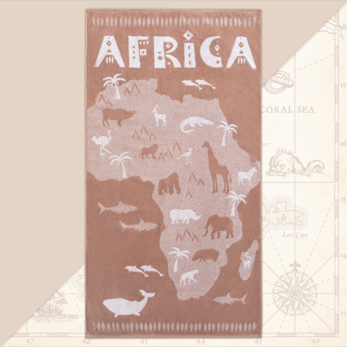 Полотенца Этель Полотенце махровое Africa 130х70 цена и фото