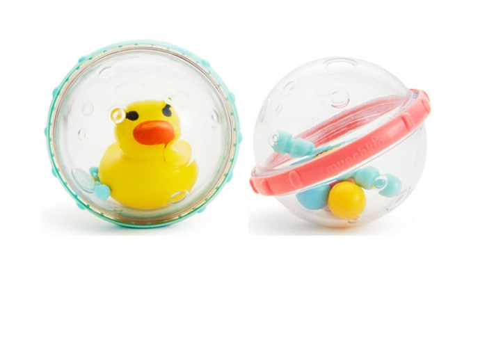 Munchkin Игрушка для ванны Пузыри-поплавки Утёнок 2 шт. munchkin игрушка для ванны пузыри поплавки кит 2 шт