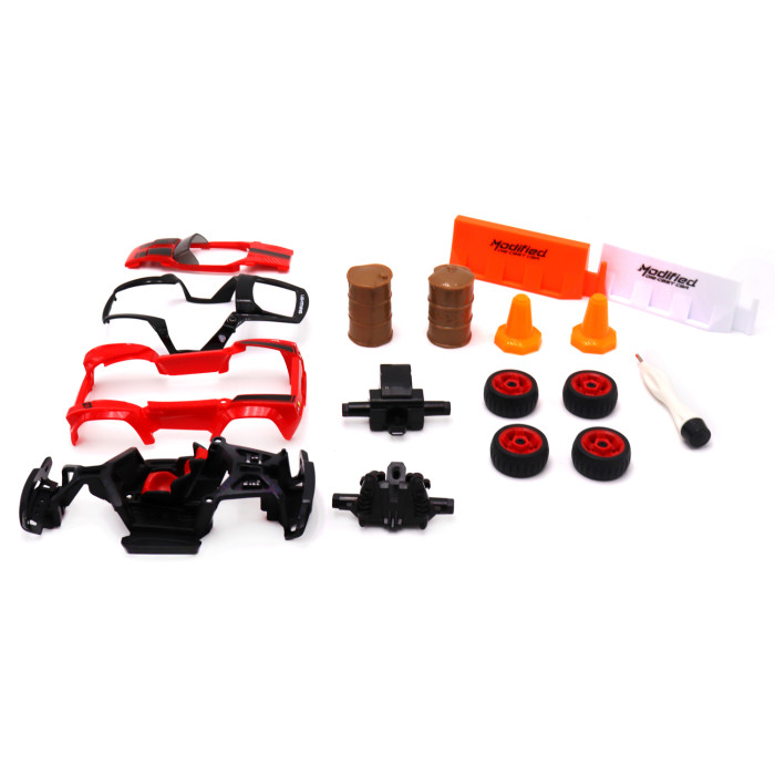 Машины Funky Toys Машинка конструктор DIY металлическая с аксессуарами 13 см YS0281483 цена и фото