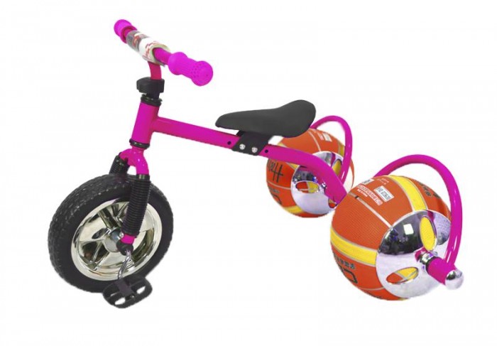 Велосипед трехколесный Bradex с колесами в виде мячей Баскетбайк