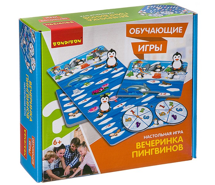 Bondibon Настольная игра Вечеринка пингвинов развивающая игра вечеринка пингвинов cj toys cj 040