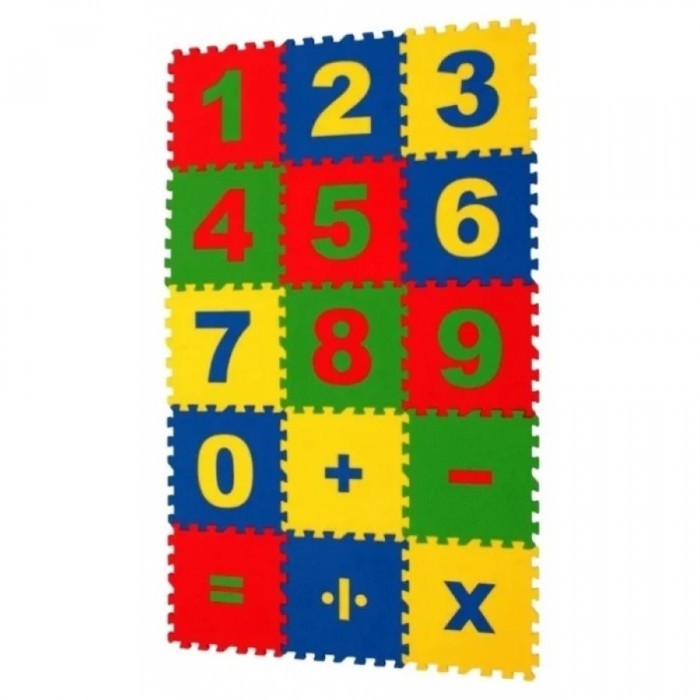 фото Игровой коврик eco cover пазл математика 20x20x0,9 cм
