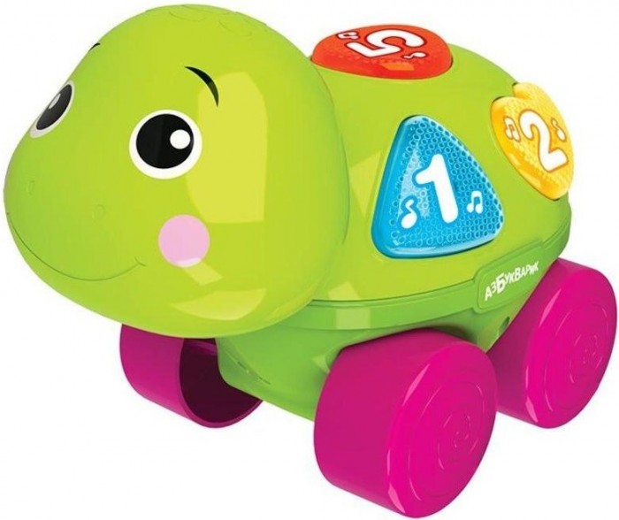 Каталка-игрушка Азбукварик музыкальная Черепашка 2643 каталка игрушка азбукварик музыкальная слоненок
