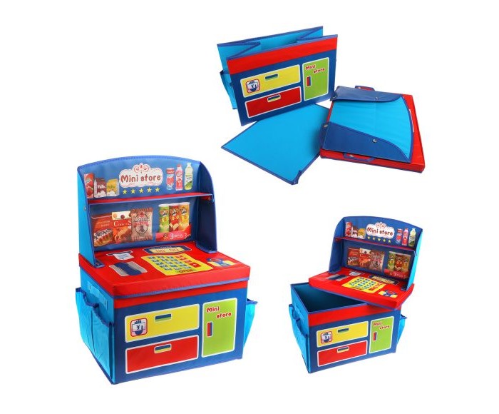 Ящики для игрушек Наша Игрушка Корзина для игрушек Магазин 40х30х28/55 см магазин детских самокатов