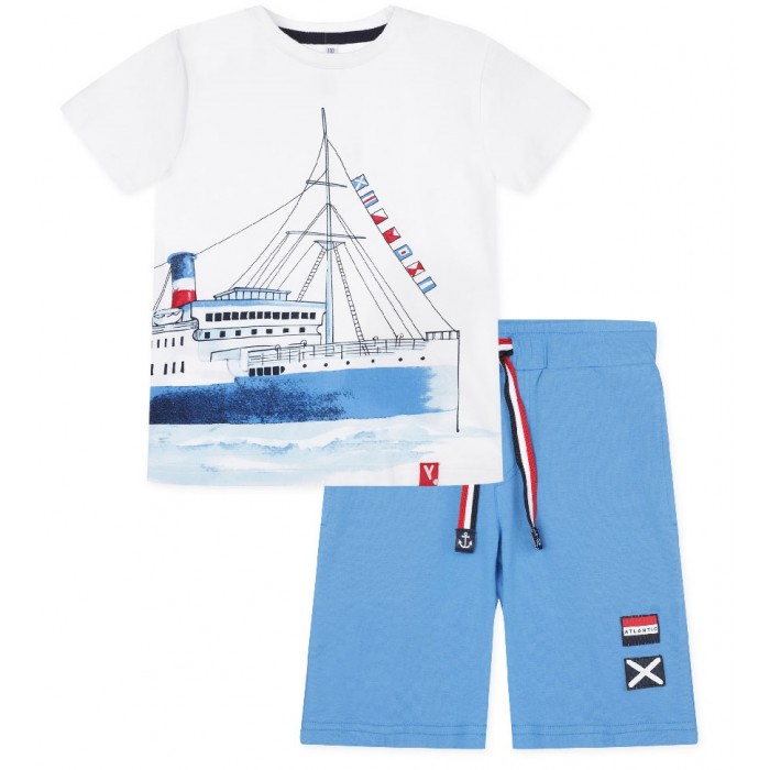 комплекты детской одежды pelican комплект для мальчиков футболка шорты bfath3192 Комплекты детской одежды Playtoday Комплект для мальчиков (футболка, шорты) 220212018