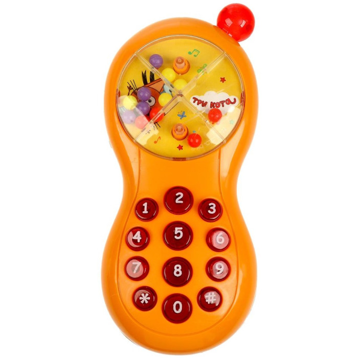 Электронные игрушки Умка Музыкальный телефон Три Кота 15 песен, фраз и звуков