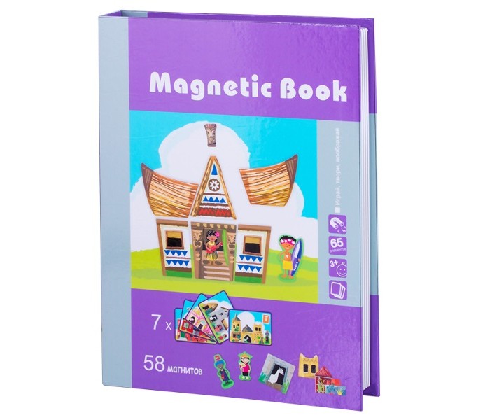 фото Magnetic book игра строения мира 65 деталей