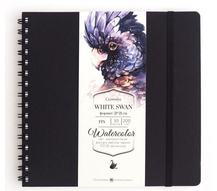 

Малевичъ Скетчбук для акварели White Swan Fin 401452 21х21 см 30 л, Скетчбук для акварели White Swan Fin 401452 21х21 см 30 л