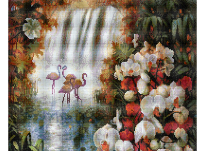 Белоснежка Мозаичная картина на подрамнике Райский сад 40х50 см