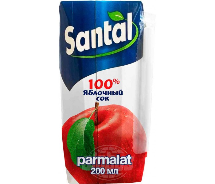 Santal Сок Яблочный 200 мл - Акушерство.Ru