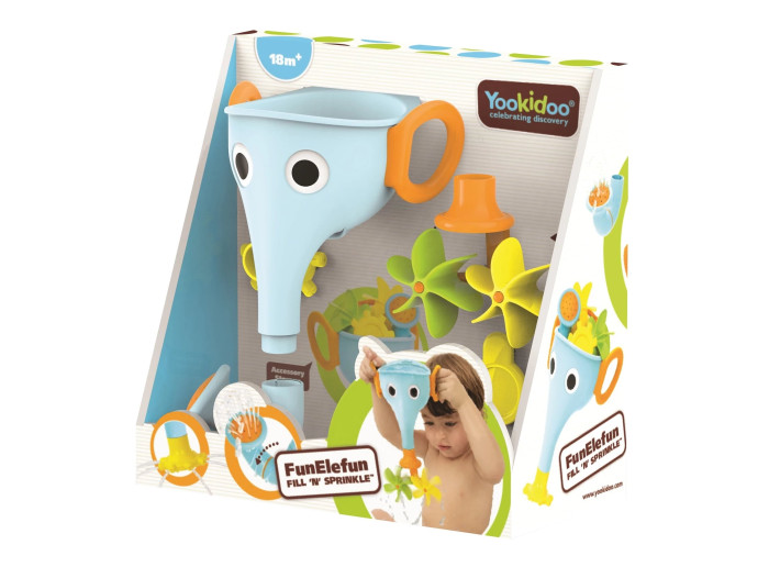 Игрушки для ванны Yookidoo Игрушка водная Веселый слон игрушки для ванны yookidoo игрушка водная слоненок цирковое представление