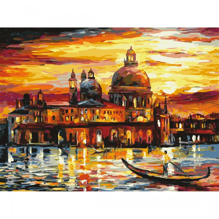 Остров Сокровищ Картина по номерам Ночная Венеция 40х50 см 662475