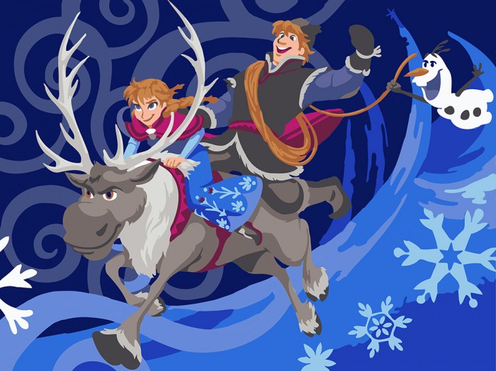 

Фрея Набор для раскрашивания по номерам Волшебная сказка 30х40 см, Набор для раскрашивания по номерам Волшебная сказка 30х40 см