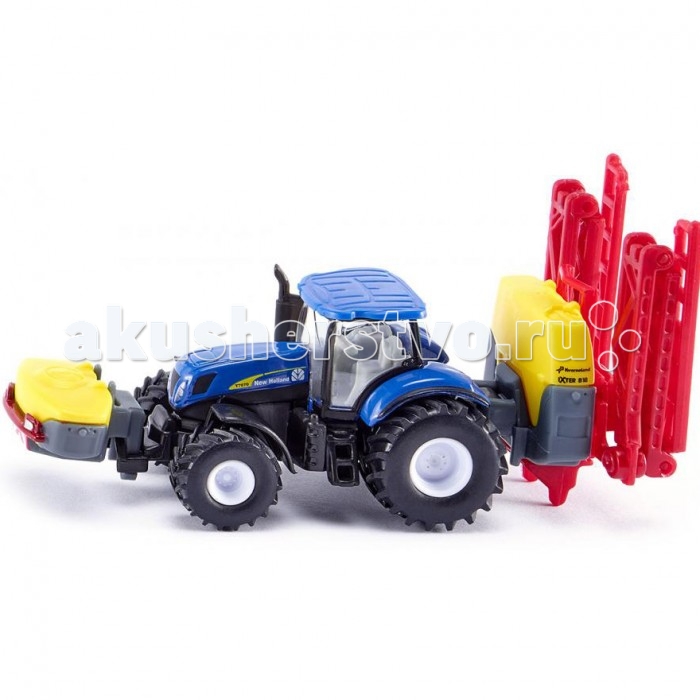 Машины Siku Трактор New Holland с опрыскивателем Kverneland 1799 bburago модель трактора farm tractor new holland t7 315 1 32 синий